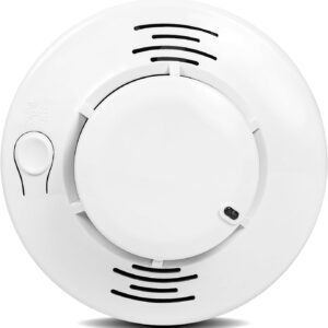 Independent Smoke Alarm, high-Decibel Alarm (85dB), LED Flashing, Silent Test Button, Easy Installation, 3-Year Battery Life, Traditional, Nostalgic and Stable, Suitable for bedrooms