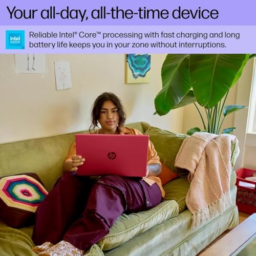 HP Go Slim 15.6" Laptop, 32GB RAM, 1.5GB Storage(512GB External SSD and 1TB Cloud Storage), Intel Quad-core Processor, Fast Wi-Fi 6, Upto 12 Hours Battery, Win 11 with Free 12-Month Microsoft Suite - Image 7