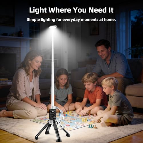 NJZ Telescopic Camping Light — Simple & Reliable Lighting for Everyday Use, Adjustable Height, 3 Brightness Levels, Portable Light for Camping, Home, and Outdoor Evenings - Image 2