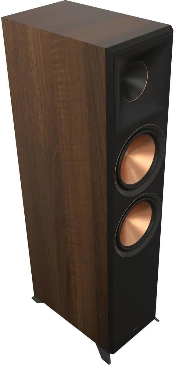 Klipsch Reference Premiere RP-8000F II 5.0 Home Theater Pack, Bundle with 2X RP-8000F II 8" Floorstanding Speaker, RP-504C II Center Channel Speaker, 2X RP-600M II Bookshelf Speaker, Walnut - Image 3
