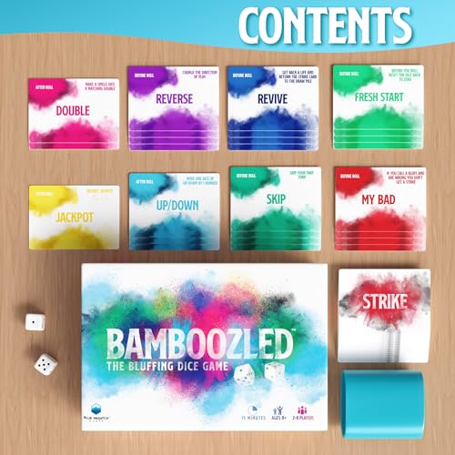 Bamboozled - A Hilariously Fun Bluffing Dice & Card Game. Family-Friendly Party Game for Kids, Teens & Adults. Fast and Easy to Learn - Image 7