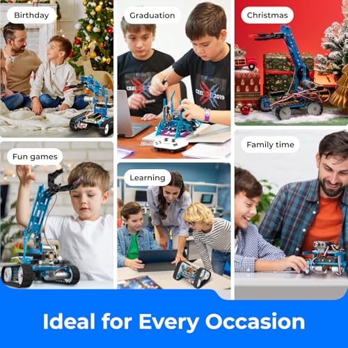 Makeblock mBot Ultimate 10 in 1 Robot Building Toys, Robotics Kit App Remote Control Robot Toys Compatible with Arduino C & Raspberry Pi, STEM Educational DIY Robotics for Kids Ages 12-16 - Image 9