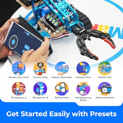 Makeblock mBot Ultimate 10 in 1 Robot Building Toys, Robotics Kit App Remote Control Robot Toys Compatible with Arduino C & Raspberry Pi, STEM Educational DIY Robotics for Kids Ages 12-16 - Image 5