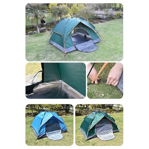 Pop Up Beach Tent, Instant 2-3 Person Sun Shelter, Portable & Waterproof Automatic Tent for Family, Hiking, Picnic, and Party - Image 3