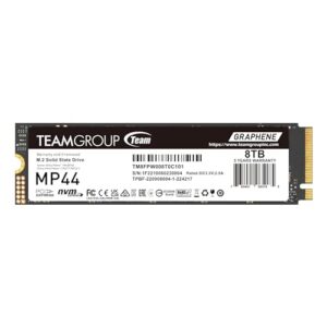 TEAMGROUP MP44 8TB SLC Cache Gen 4×4 M.2 2280 PCIe 4.0 SSD W/NVMe Laptop & Desktop & NUC & NAS Read/Write Speed Up to 7000 / 6000MB/s TM8FPW008T0C101