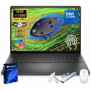 Dell 16″ Touchscreen Business Laptop 2025 New, 16 inch FHD+ WUXGA, Intel Core 7 150U, 64 GB DDR5 5600MHz, 4 TB SSD, FHD Camera, Backlit Keyboard, Windows 11 Pro