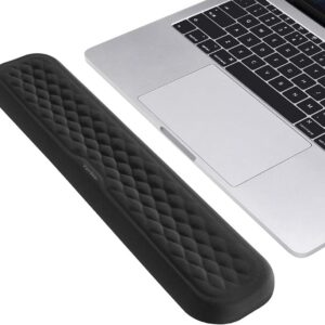 Vaydeer 60%-75% Keyboard Wrist Rest, Memory Foam Hand Rest Support Pad Padded for Office, Computer, Laptop, Mac Typing and Wrist Pain Relief and Repair(14.17inch,Black)