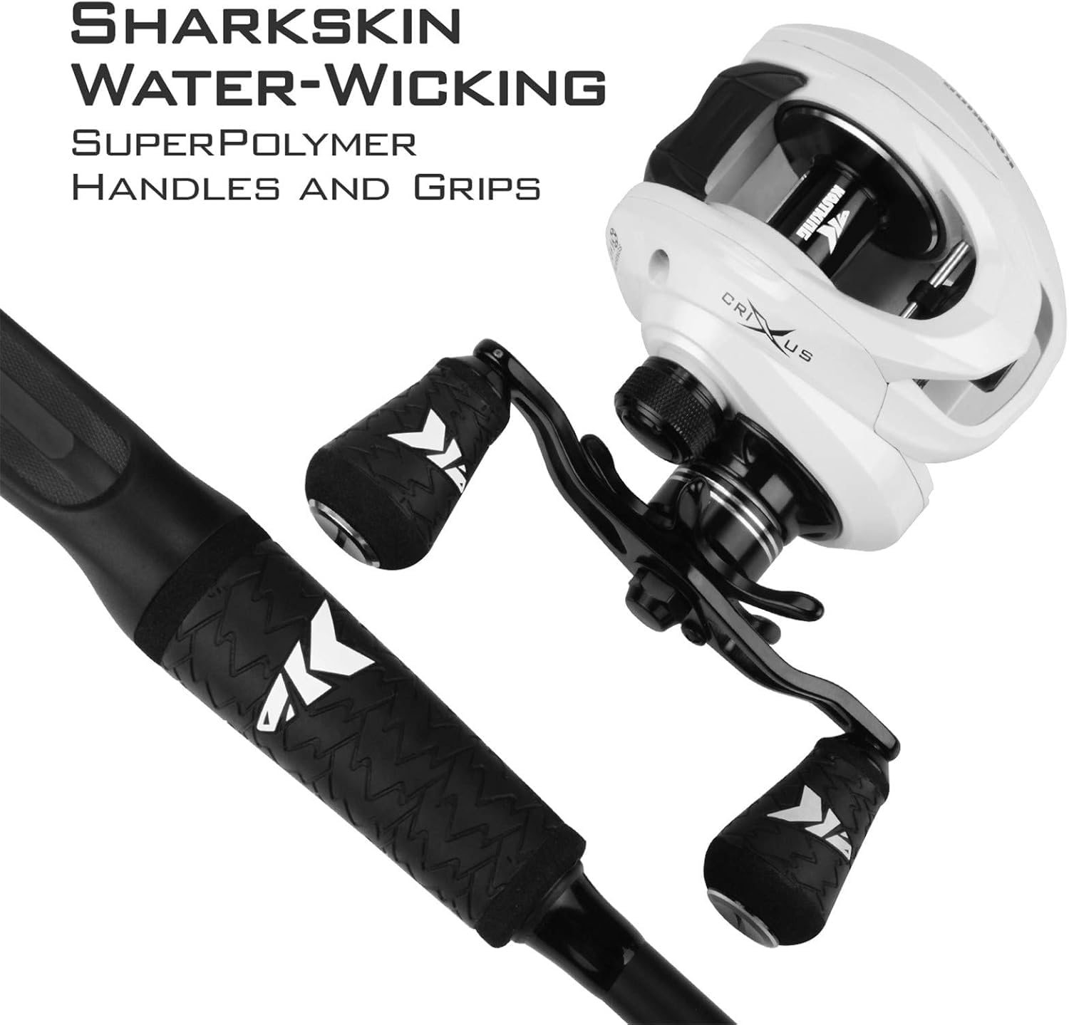 KastKing Crixus Fishing Rod and Reel Combo, High Performance Spinning & Baitcaster Combo, IM6 Graphite 2Pc Blanks, Zirconium Oxide Rings, SuperPolymer Handle, Lightweight Reel with Aluminum Spool - Image 2
