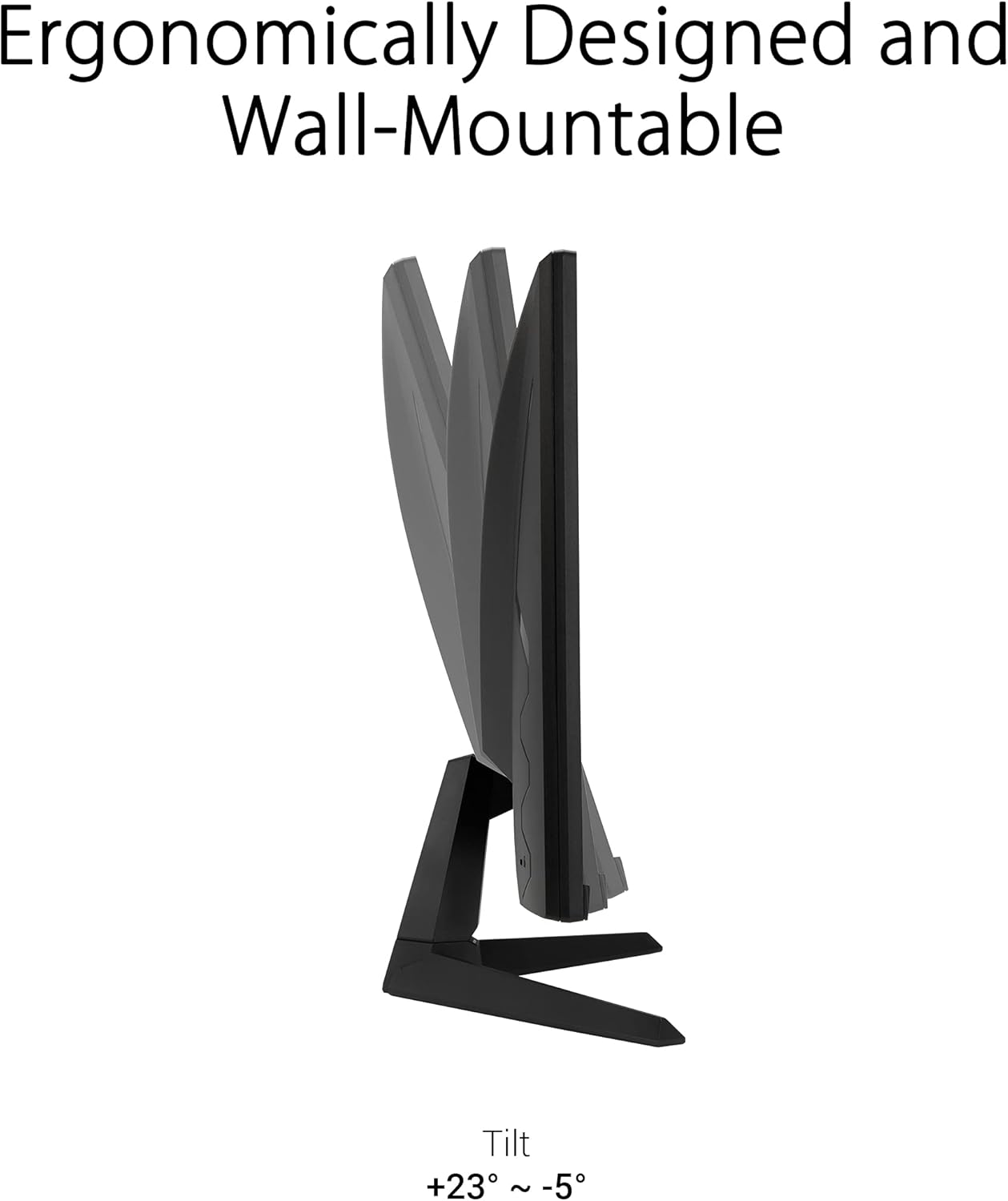 ASUS TUF Gaming 27 Inch Gaming Monitor - Full HD, 1080P, 165Hz (Supports 144Hz), 1ms, Extreme Low Motion Blur, FreeSync Premium, Shadow Boost, Eye Care, HDMI, DisplayPort, Tilt Adjustable - VG277Q1A - Image 5