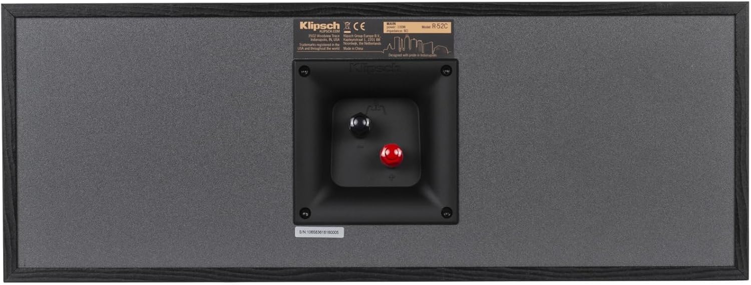 Klipsch R-41M Bookshelf Speakers (Pair) and R-52C Center Channel Home Theater Bundle - Image 5