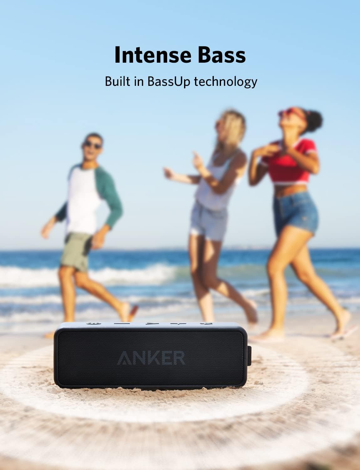 Anker Soundcore 2 Portable Bluetooth Speaker with Stereo Sound, Bluetooth 5, Bassup, IPX7 Waterproof, 24-Hour Playtime, Wireless Stereo Pairing, Speaker for Home, Outdoors, Travel - Image 3