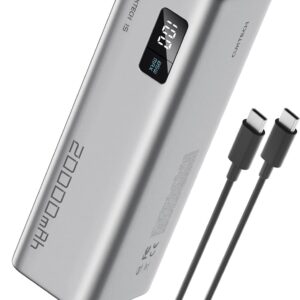 CUKTECH 15 SE Power Bank 20000mAh 65W Laptop Charger, 3-Port USB C Portable Charger, PD 3.0 Fast Charging External Battery Pack for iPhone 16/15/14 Series, Samsung, MacBook, Dell, Steam Deck, and More