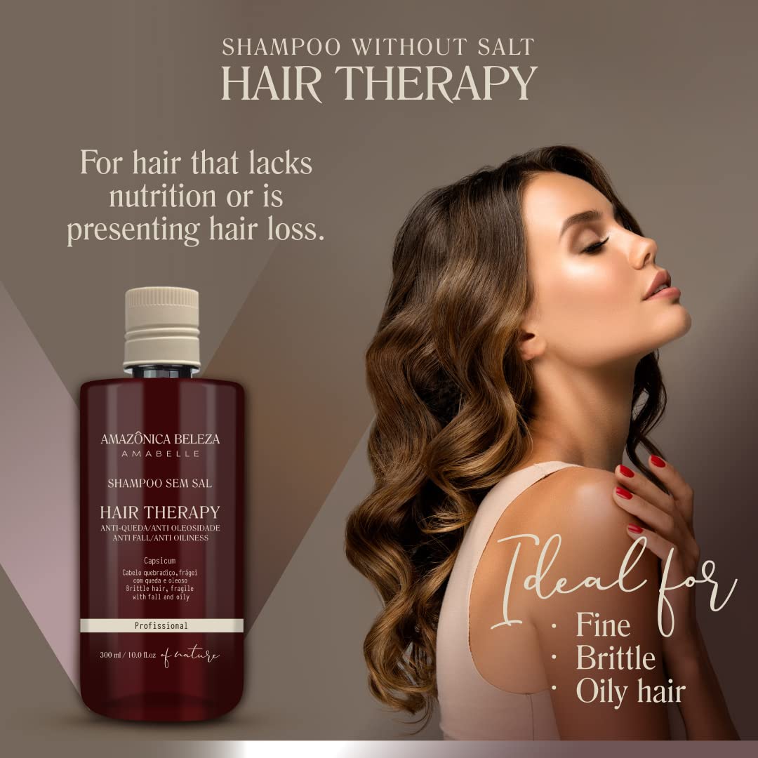 Hair Therapy Shampoo & Conditioner Set for Stronger, Thicker Hair - Professional Anti-Hair Loss and Oil Control, Hydrates and Adds Shine, Paraben-Free, Silicone-Free - Image 2