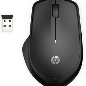 HP 280 Silent Wireless Mouse – Ergonomic, Right-Handed Design – 2.4GHz USB Wireless Connection – Multi-Surface Technology, 1600 DPI Optical Sensor – Win, Chrome, Mac OS – Up to 18-Month Battery Life