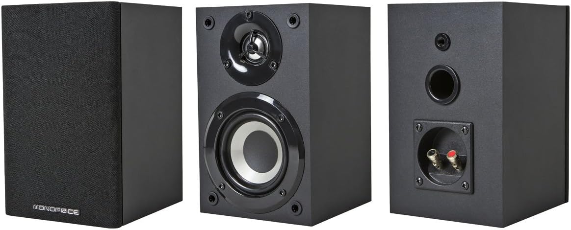 Monoprice Premium 5.1 Channel Home Theater System with Subwoofer - 100 Watt Speakers, 200 Watt Subwoofer, Black - Image 7