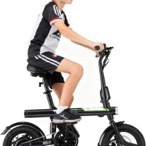 isinwheel Electric Bike for Adult 500W Motor, 20 MPH Folding Ebike, 14″/16″/20″/26″ Adult Electric Bicycles with Smart Uphill, 7.8/10.4Ah Battery, E Bikes for Adults and Teens