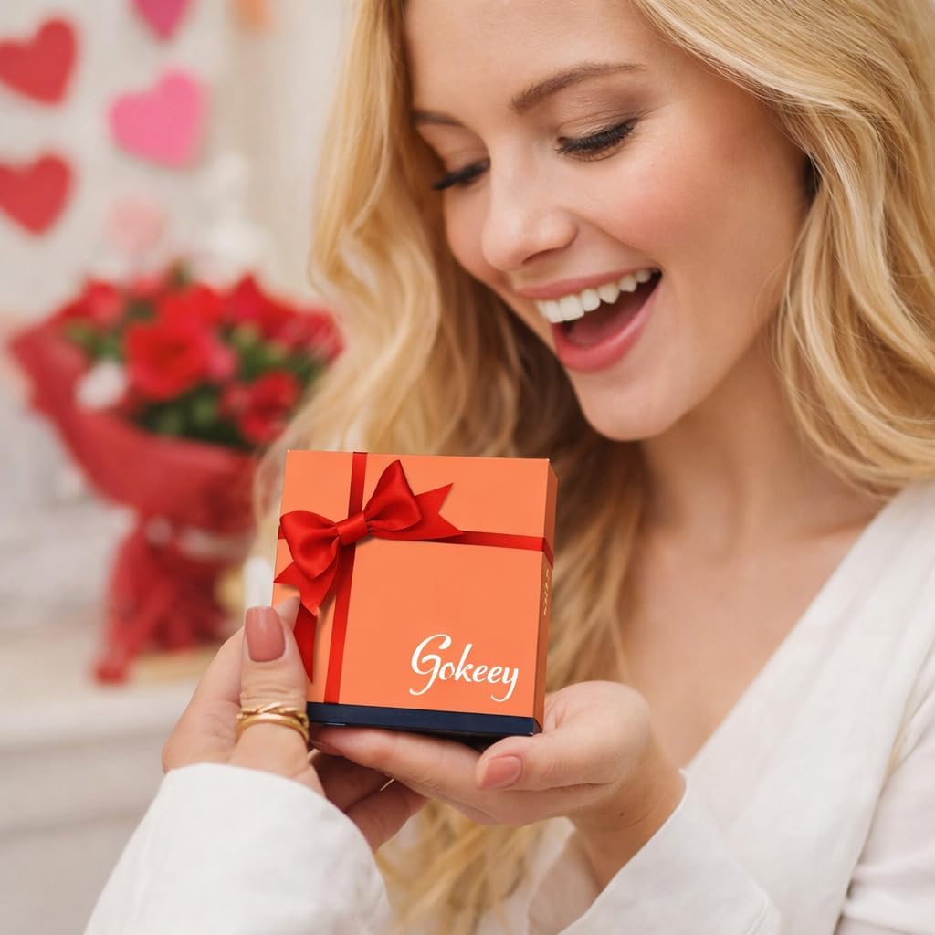 Gold Bracelets Set for Women Non Tarnish, 14K Gold Plated Sterling Silver Chunky Cuff Bracelet Stackable Gold Bangles Bracelet for Women Trendy Fashion Accessories Tie Knot Cuban Rope Paperclip Beaded Bracelet Stack Jewelry Valentines Day Gifts - Image 7