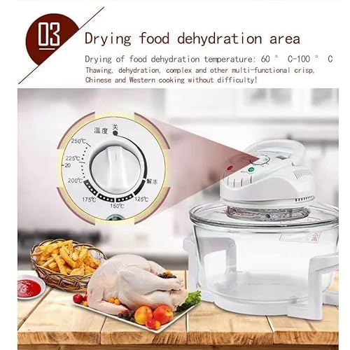Air Fryer 6L Oven Visible Home Use Air Fryer type Oven Multifunctional Small 6L Glass Electric Fryer - Image 6