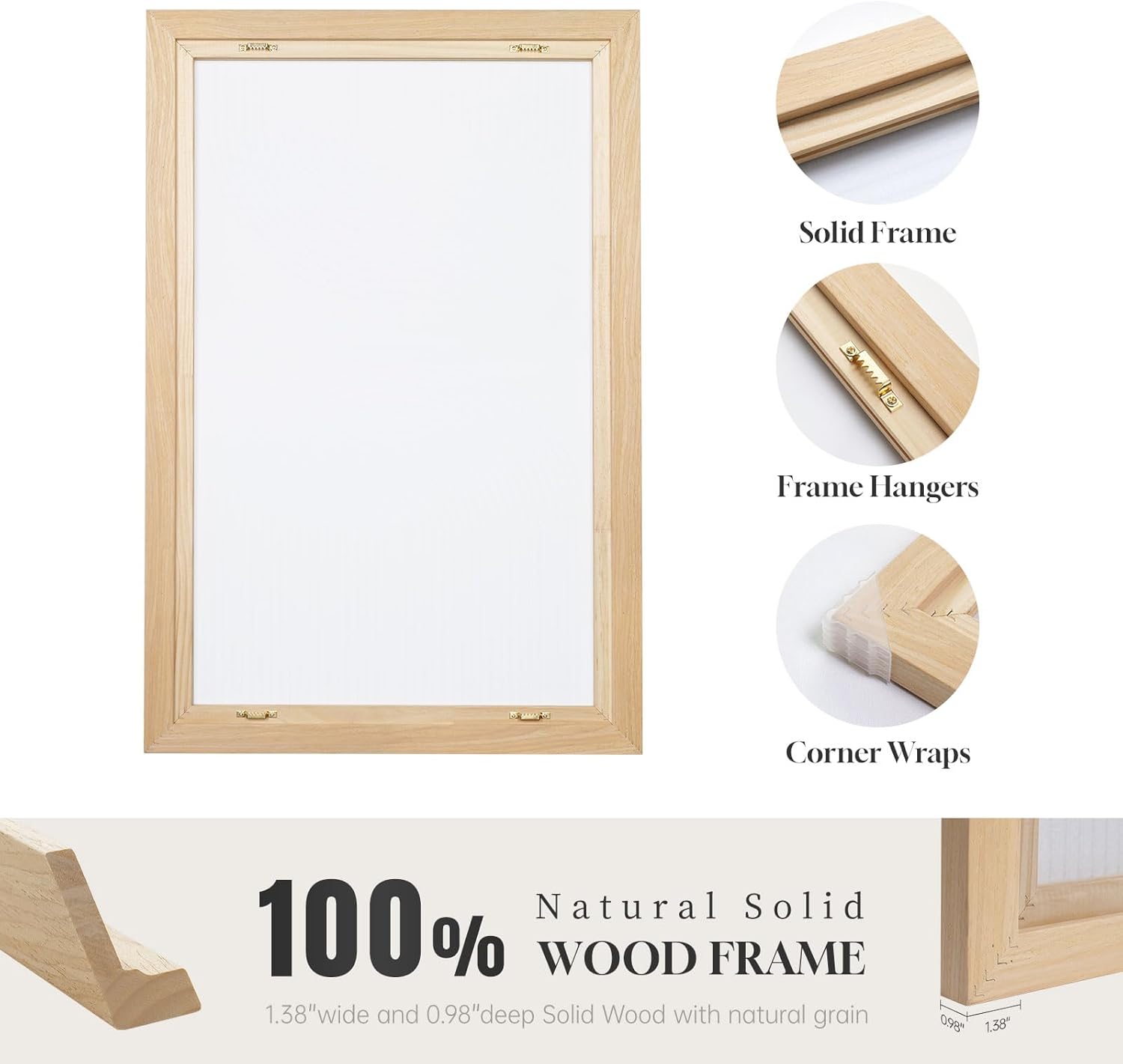 Large Framed Black and White Neutral Abstract Wall Art for Living Room, 3 Piece Boho Canvas Prints Paintings Artwork for Walls, Minimalist Geometric Pictures for Hallway Office Wall Decor 24x36 In - Image 6