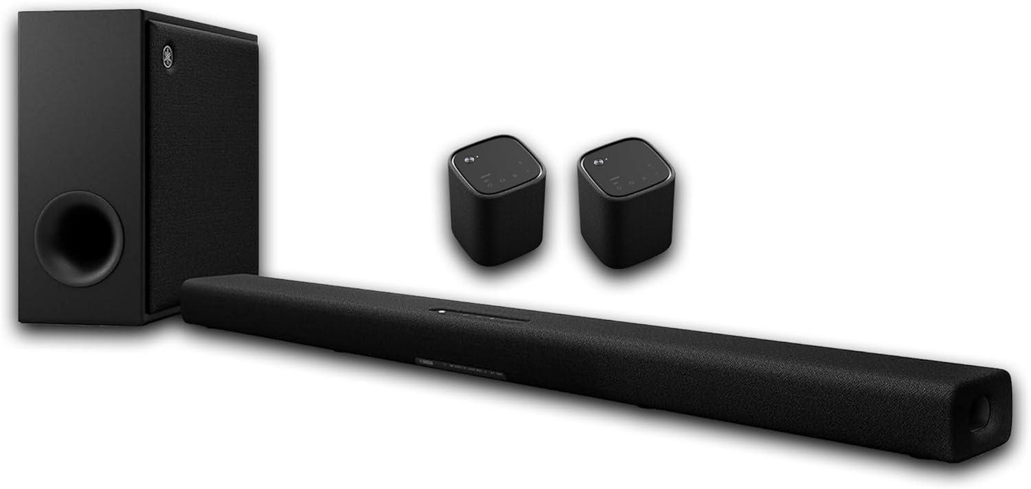 Yamaha True X BAR 50A 5.1 Home Theater Bundle, Includes True X BAR 50A | Dolby Atmos Sound Bar with Wireless Subwoofer + Two True X 1A Wireless Surround Sound Speakers, Bundle - Image 2