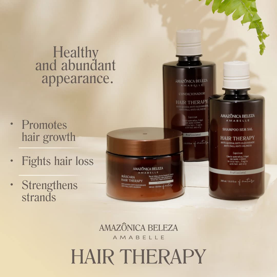 Hair Therapy Shampoo & Conditioner Set for Stronger, Thicker Hair - Professional Anti-Hair Loss and Oil Control, Hydrates and Adds Shine, Paraben-Free, Silicone-Free - Image 7