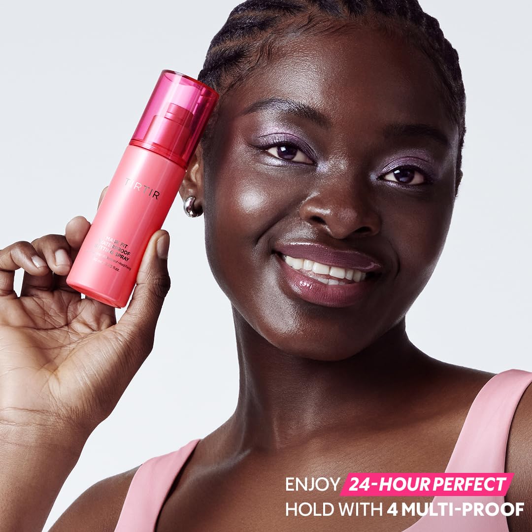 TIRTIR Waterproof Setting Spray – 24 Hour Long Lasting Fix, Sweatproof Water Resistant Makeup Finisher – Ethanol Free, Semi Matte Finish for Oily Skin – Korean Makeup Fixer - Image 7