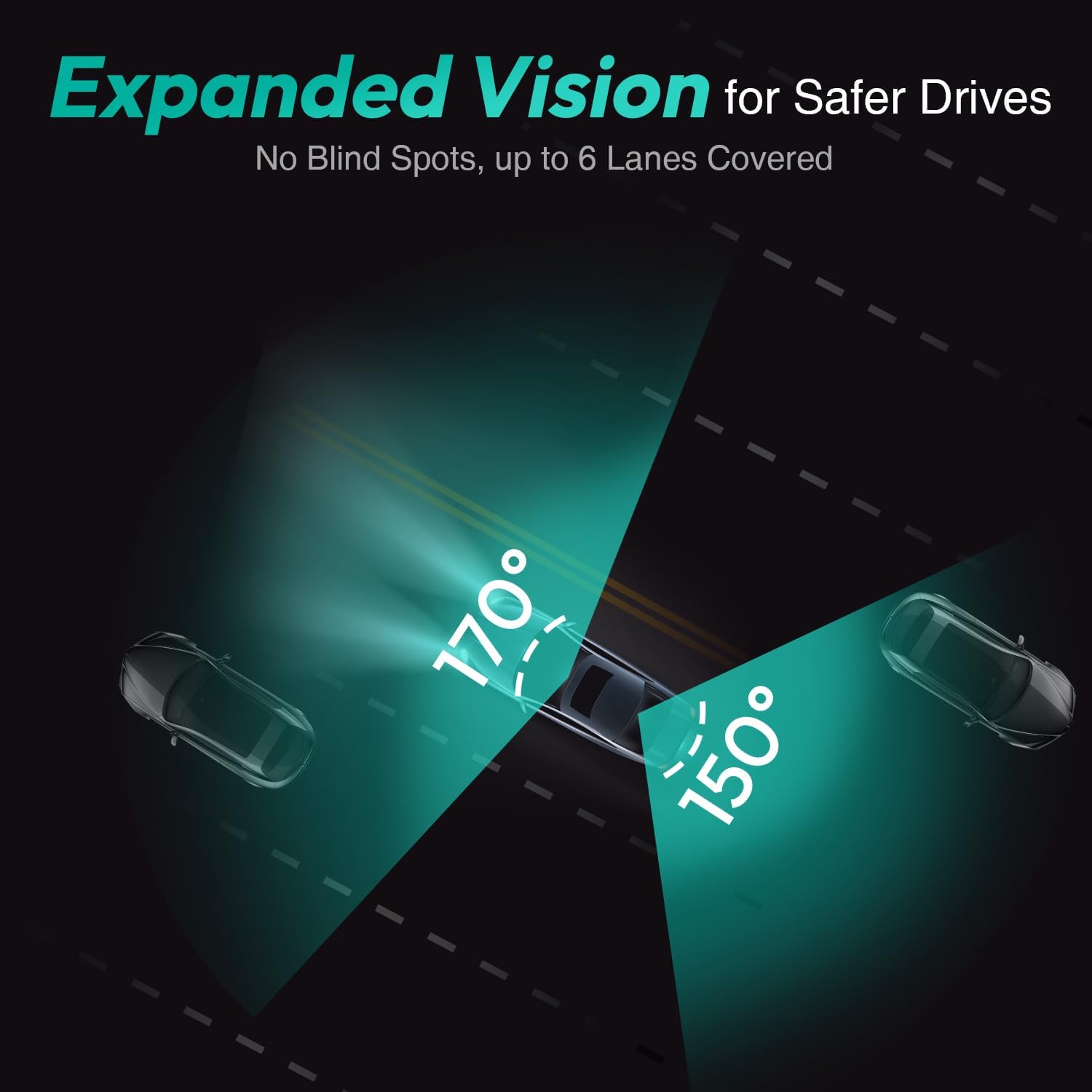 BOTSLAB 4K Dash Cam Front and Rear, 170° Ultra Wide 4K+2K Dashcam with ADAS, Night Vision, 24/7 Parking Mode, Sony STARVIS Sensor, WDR, Free 64GB SD Card, 5.8GHz WiFi, Built-in GPS, Loop Recording - Image 7