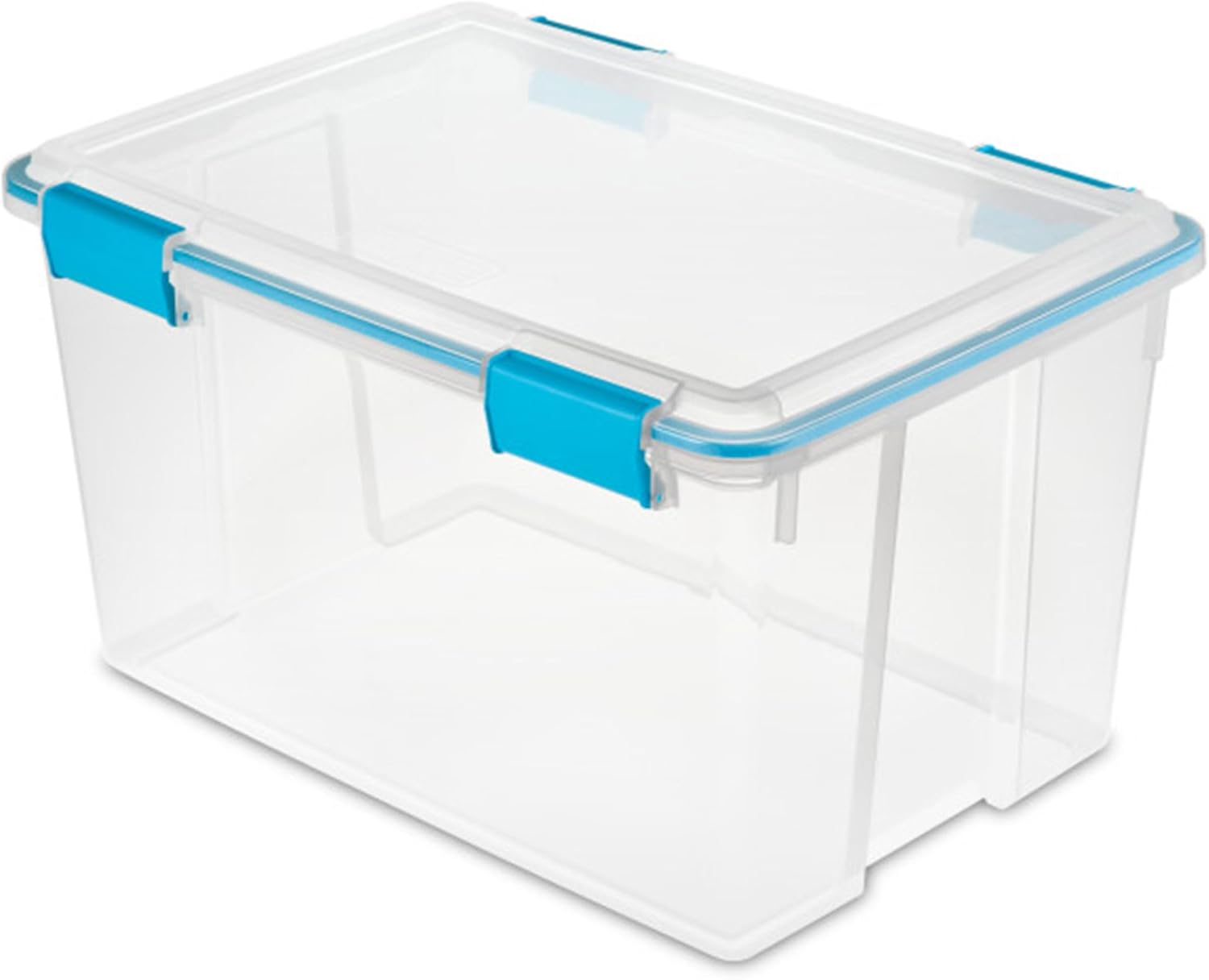 Sterilite 4-Pack Gasket Box, Weather-Resistant Storage Bins with Latching Lids, 54 Quart - Heavy-Duty Organizing Containers for Closet, Bathroom, and Office - Image 8