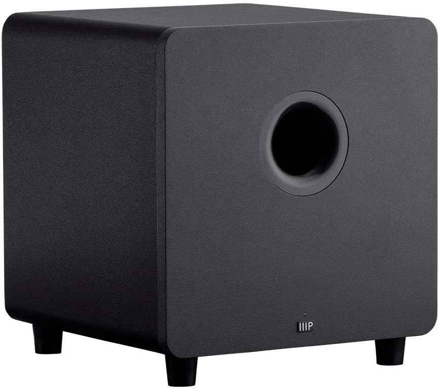 Monoprice HT-35 Premium 5.1-Channel Home Theater System - Charcoal, with Powered Subwoofer, Low Profile Speaker Grilles, Secure Mounting Option, Black (139357) - Image 4