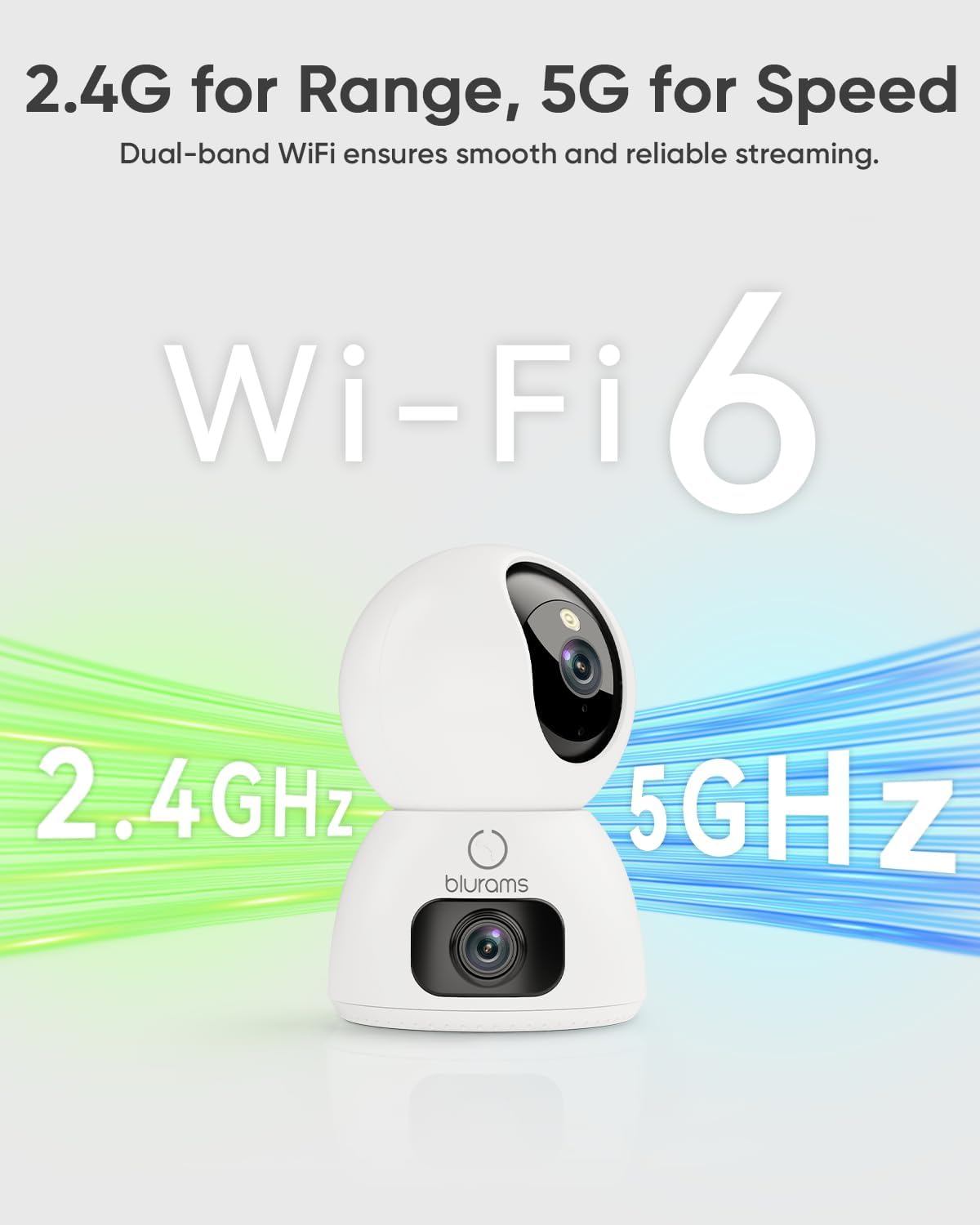 blurams 2K Dual-Lens Indoor Camera, 5G Pet Camera with Phone App, Split-Screen View, Free Human/Sound Detection, Motion Tracking, One-Touch Call, Night Vision, Dual-Band WiFi 6, Work with Alexa. 2Pack - Image 8