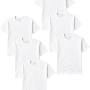 Classic Men’s Short Sleeve Cotton Undershirts | Crew Neck T Shirt – Multi & Bulk Wholesale Packs