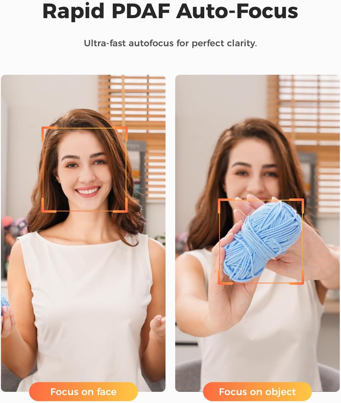 OBSBOT Tiny 2 Lite 4K Webcam for PC, AI Tracking PTZ Streaming Camera with 1/2" Sensor, Gesture Control, 60 FPS, HDR, Microphones, Web Camera for Desktop Computer, Laptop, Meeting, Video Calls, etc. - Image 8