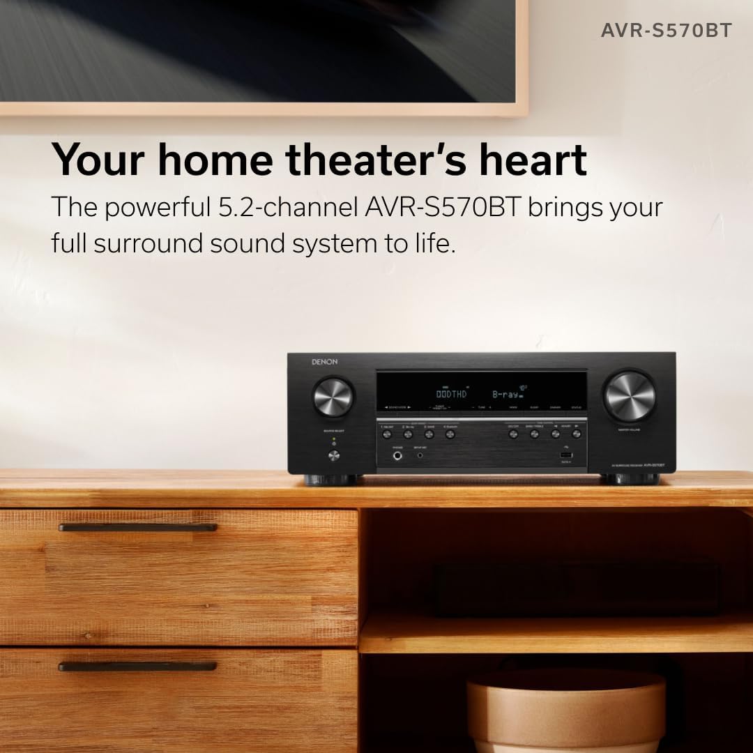 Definitive Technology ProCinema 6D 5.1 Channel Home Theater System with Denon AVR-S570BT AV Receiver Bundle (Renewed) - Image 3