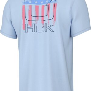 HUK boys Unisex Kids Short Sleeve Performance Tee, Kids Fishing T-shirt