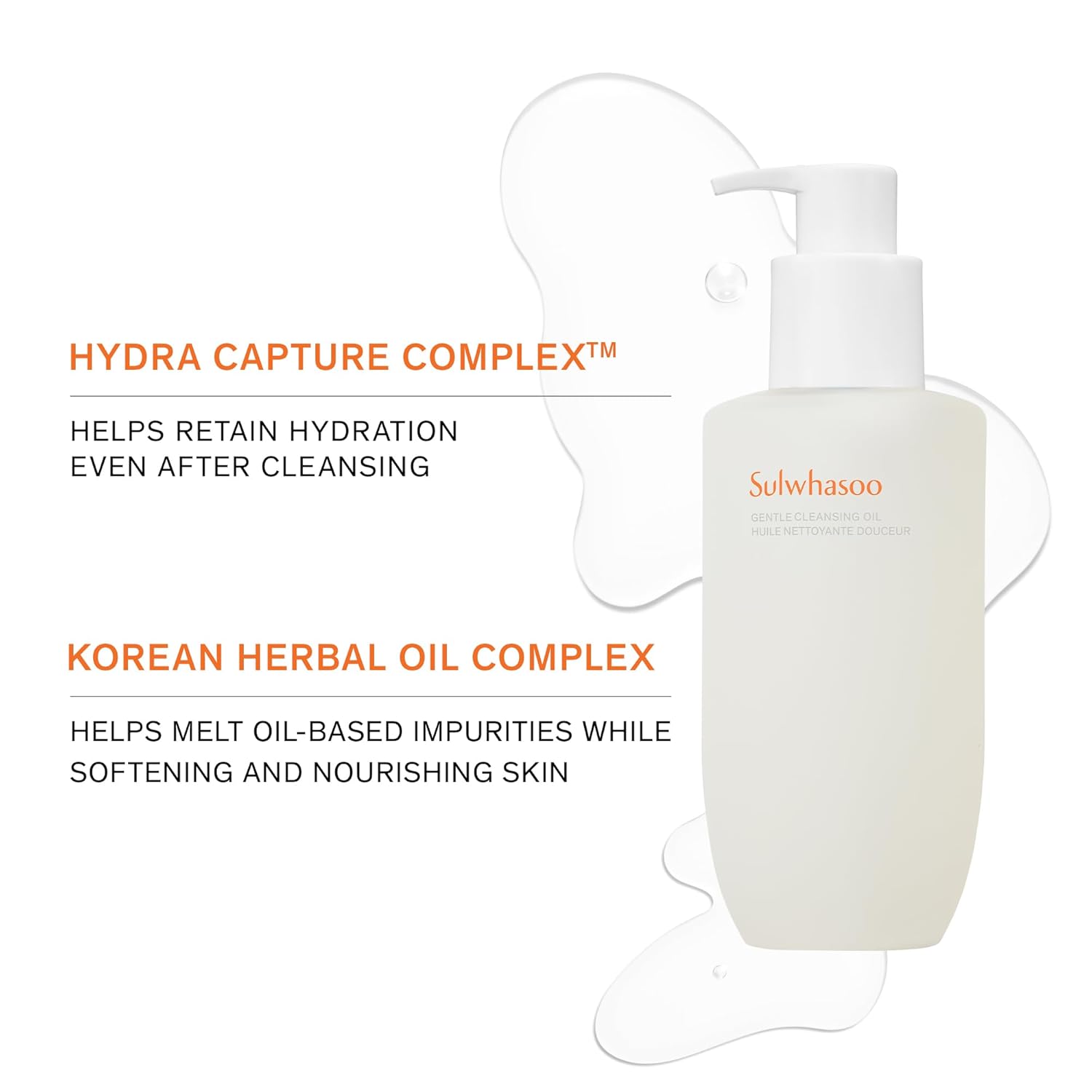 Sulwhasoo Gentle Cleansing Oil – Daily Oil Cleanser with Korean Herbal Ingredients for Face | Removes Waterproof Makeup & SPF, Softens & Nourishes Skin | Hydrating Double Cleansing, Korean Skincare - Image 6