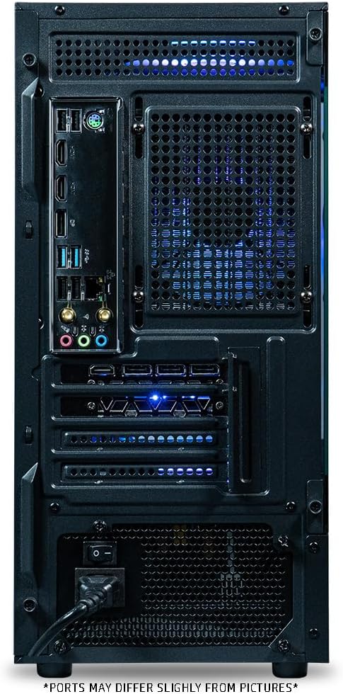 ViprTech Stryker 4.0 Liquid-Cooled PC - AMD Ryzen 7 (4.4GHz Turbo), RTX 5060 8GB, 16GB DDR4 3200, 1TB NVMe SSD, 700W PSU, WiFi BT, Win 11 Pro, RGB, Gaming Desktop Computer Prebuilt, Black - Image 7