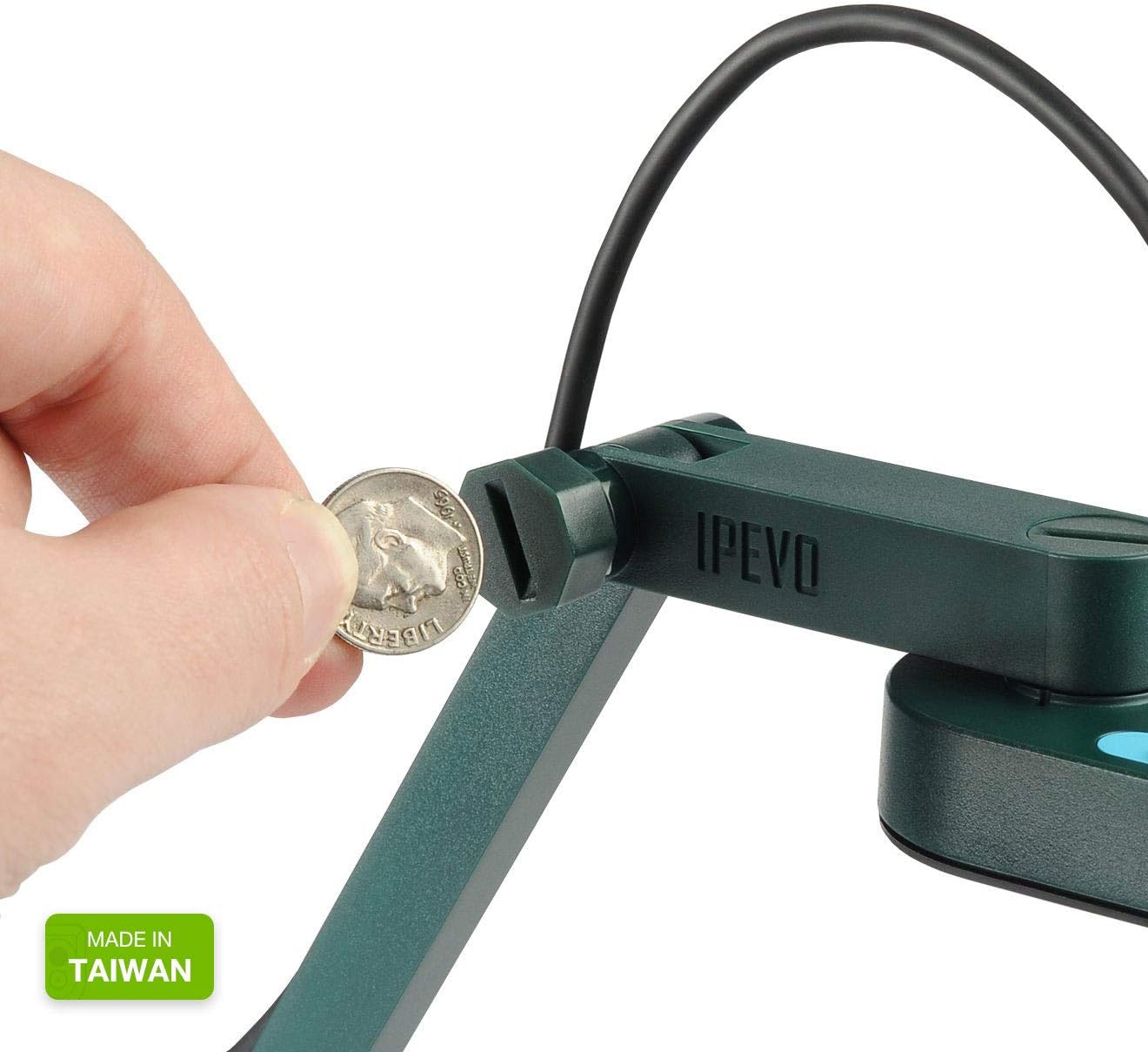 IPEVO V4K Ultra High Definition 8MP USB Document Camera — Mac OS, Windows, Chromebook Compatible for Live Demo, Web Conferencing, Distance Learning, Remote Teaching - Image 7