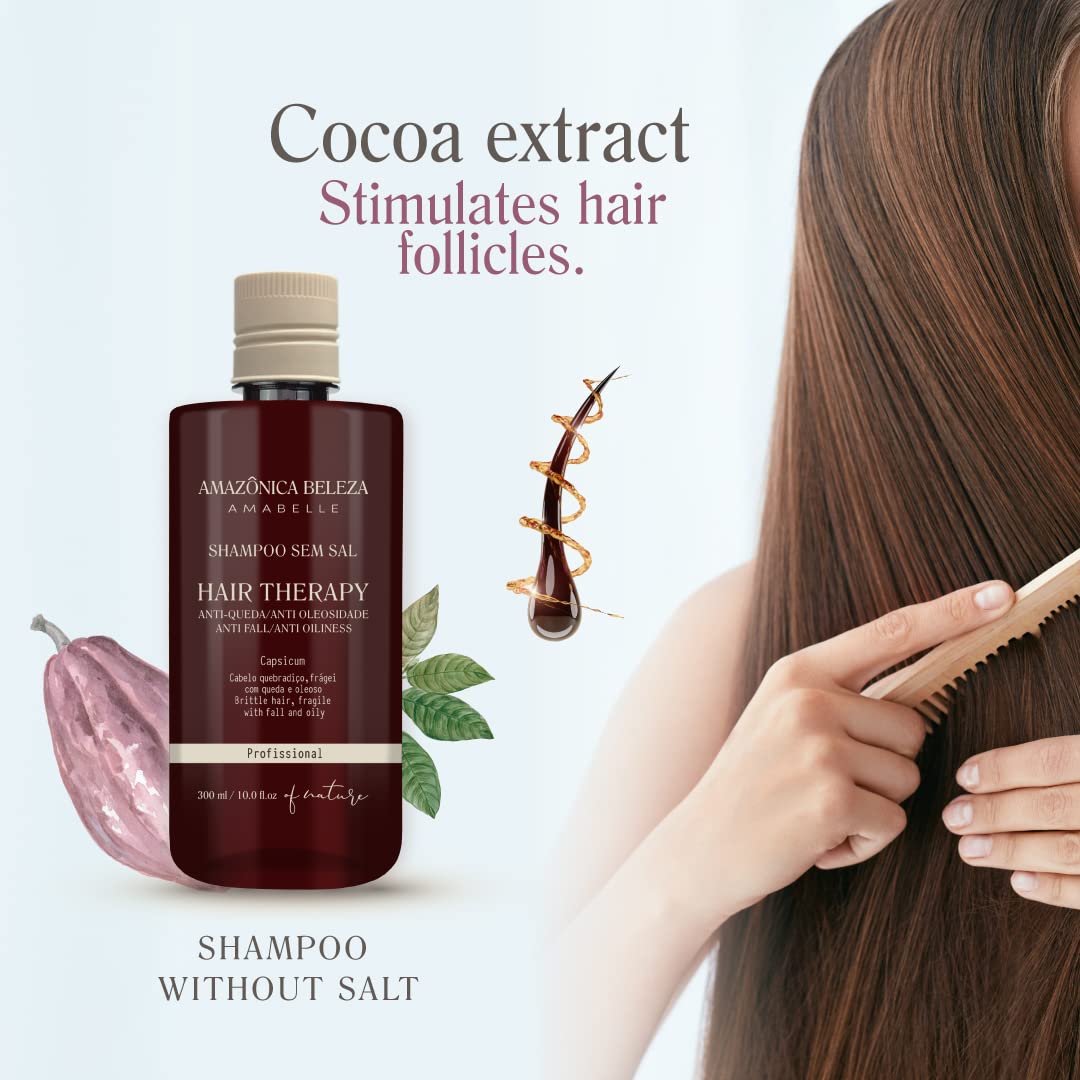 Hair Therapy Shampoo & Conditioner Set for Stronger, Thicker Hair - Professional Anti-Hair Loss and Oil Control, Hydrates and Adds Shine, Paraben-Free, Silicone-Free - Image 5