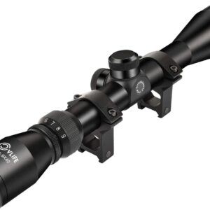 CVLIFE 3-9×40 Optics R4 Reticle Crosshair Scope with Scope Mounts