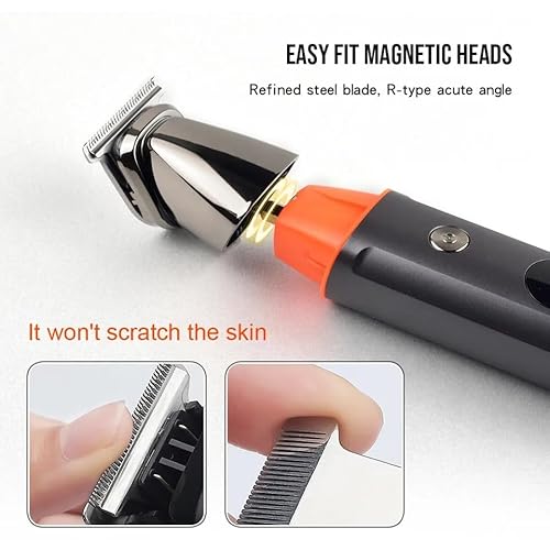 WCWZUXCY Pro Hair Clipper Electric Beard Trfor Men Grooming Kit Face Body TrRechargeable Nose Ear Shaver Wet & Dry - Image 3