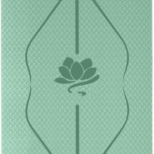 Eco-Friendly TPE Yoga Mat Non Slip 1/3″ Thick (8 mm) 72 x 24 – Alignment Lines, Dual-Layer Grip,Odorless, Premium Exercise Pilates Workout Mat for Home & Studio gym mat Exercise mat