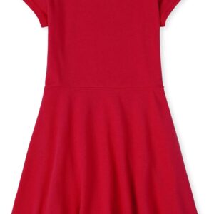 The Children’s Place Girls’ Short Sleeve Basic Skater Dress 2 Pack