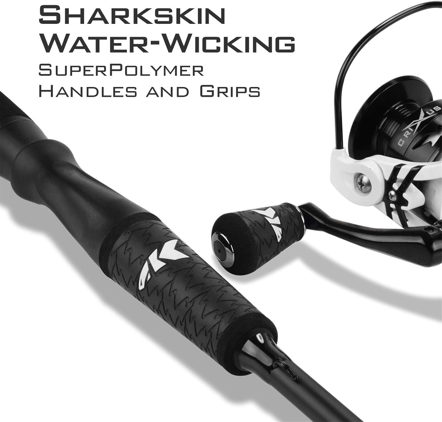 KastKing Crixus Fishing Rod and Reel Combo, High Performance Spinning & Baitcaster Combo, IM6 Graphite 2Pc Blanks, Zirconium Oxide Rings, SuperPolymer Handle, Lightweight Reel with Aluminum Spool - Image 2
