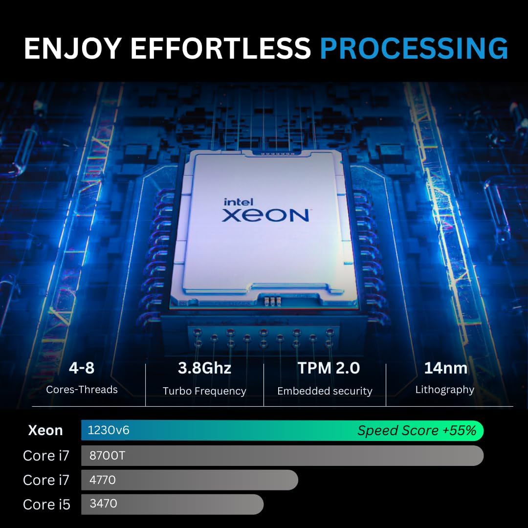 NOVATECH Phantom - Prebuilt Gaming PC Desktop Computer - RTX 3050 - Intel i7 Xeon 3.5GHz - 16GB RAM - 512GB M.2 SSD WiFi/BT, Win 11 Pro - Gaming Computer Tower, Pre Built PC Gaming - 1 Year Warranty - Image 4