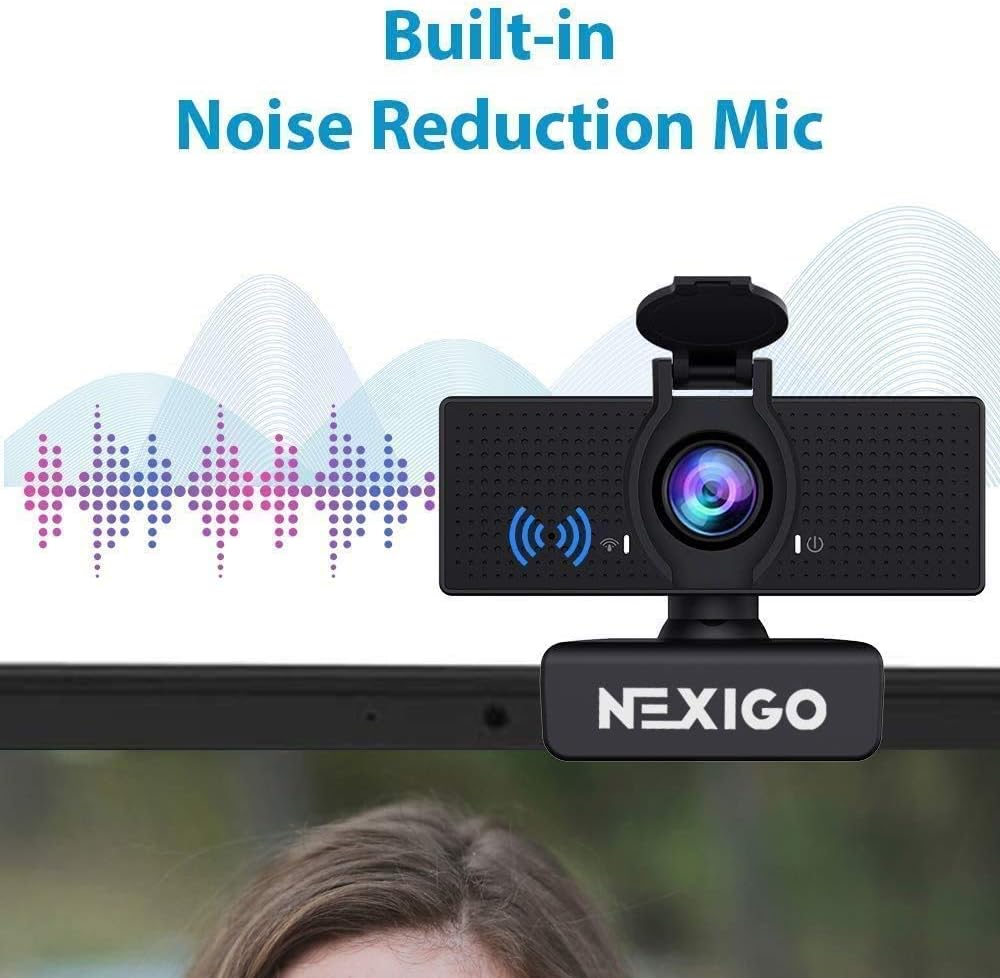 NexiGo N60 1080P Webcam with Microphone, Software Control & Privacy Cover, USB HD Computer Web Camera, Plug and Play, for Zoom/Skype/Teams, Conferencing and Video Calling - Image 4