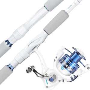 KastKing Centron Lite Fishing Rod and Reel Combo, IM6 Graphite 2Pc Blanks, Stainless Steel Guides with Ceramic Rings, Contoured EVA Handles & Fighting Butt, Split or Full Rear Handle Design, 13 Models