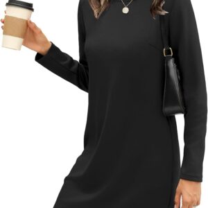 SAMPEEL Dresses for Women 2025 Casual Long Sleeve Cozy Tshirt Dress Fashion Fall Outfits