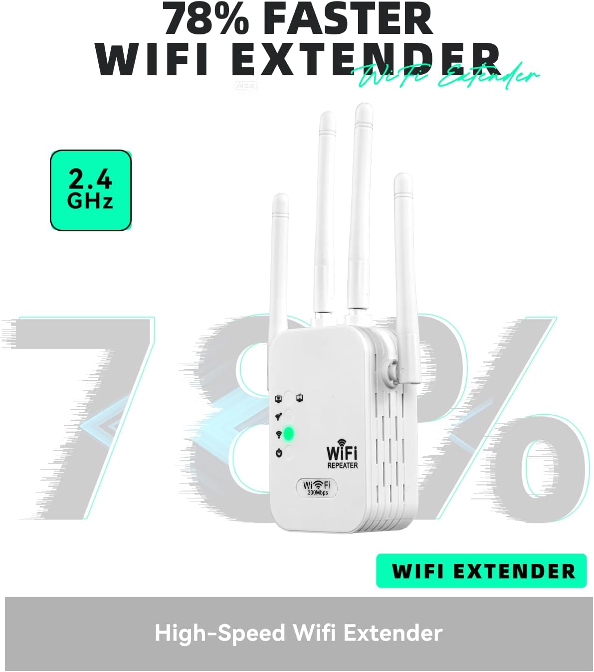 2025 WiFi Extenders Signal Booster for Home Long Range Up to 9800 sq. ft & 40 Devices, WiFi Extender Signal Booster, Quick Setup-Medium, Internet Repeater, WiFi Extender - Image 5