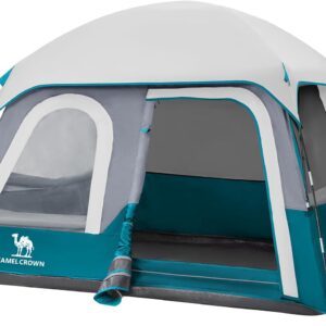 CAMEL CROWN 4/6 Person Tent Waterproof Lightweight Portable Backpacking Tent for Outdoor Camping Hiking