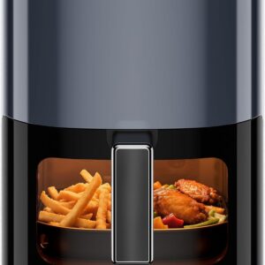 Simple Deluxe 12-in-1 Air Fryer 6.34 Qt, Digital Preset Airfryer with Visible Window, Nonstick and Dishwasher-Safe Basket, Air Fry, Roast, Bake, Dehydrate, Fries, 1700W, Gary